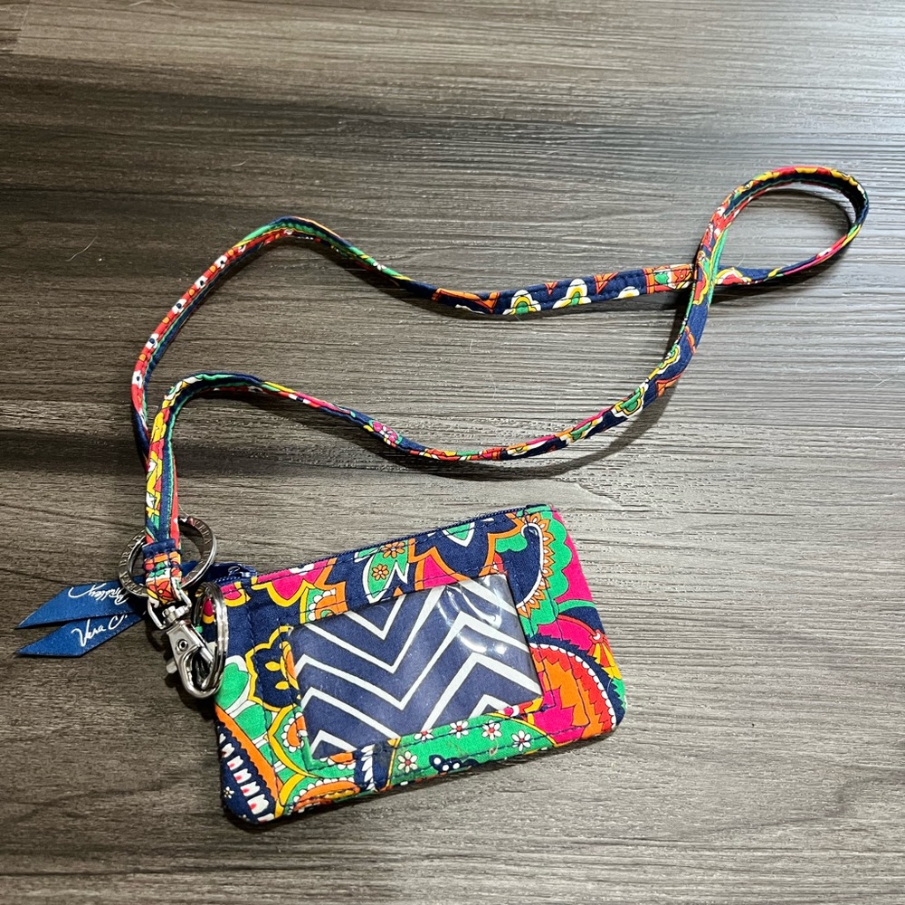 Vera Bradley Card Holder and Lanyard